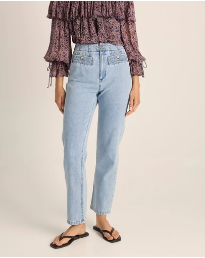 Fate + Becker - Lila Straight Leg Jean