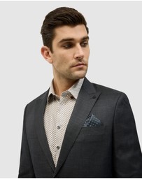 Politix - Single Breasted Textured Tailored Jacket