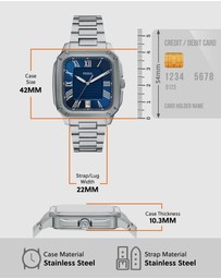 Fossil - Crosby Silver Tone Analogue Watch