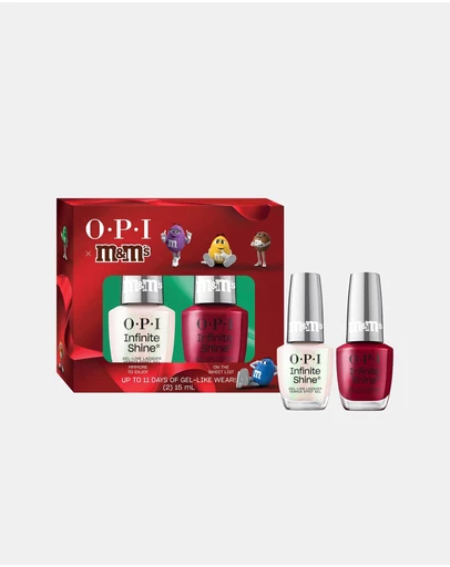 O.P.I - OPI x M&M's Collection Infinite Shine Duo Gift Set - Mmmore to Enjoy, On The Sweet List