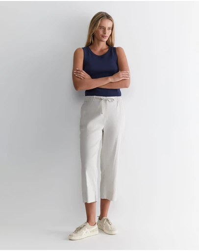 Sportscraft - Rosa Crop Linen Pants