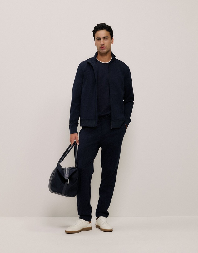 Trenery - Ponte Straight Leg Pant in Navy