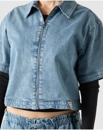 GUESS Originals - GUESS Originals Cropped Zipped Shirt