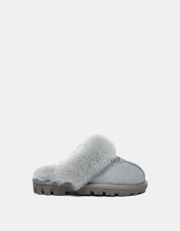 EVERAU - Australian Shepherd Ugg Kids Shirley Slipper Double Faced Sheepskin Upper House Shoes