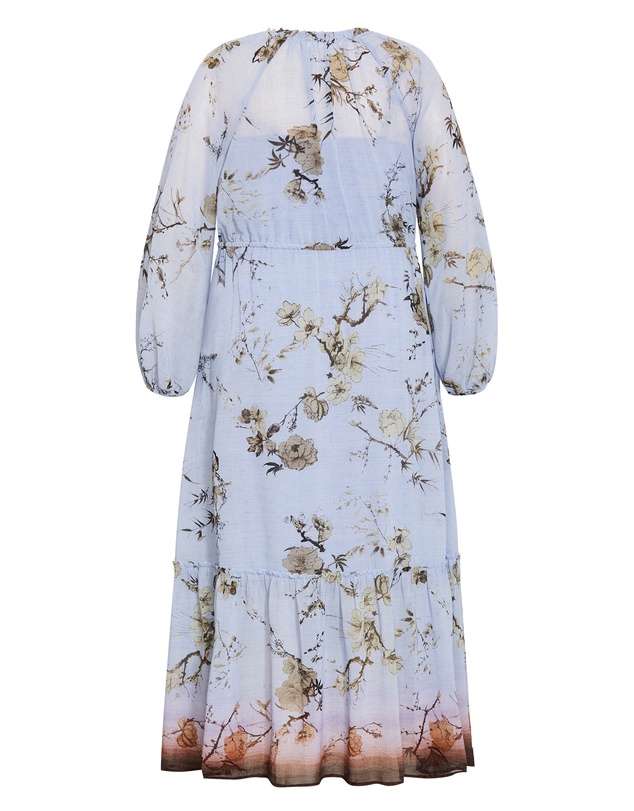 City Chic - Love Border Print Maxi Dress