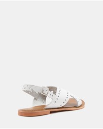 Just Because - Malita Leather Slingback Sandals