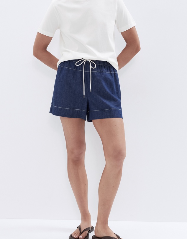 UNISON - Paperbag Waist Denim Short