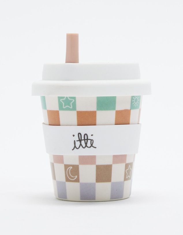 itti bitti - Bamboo Reusable Baby Cino Cup With 2 Straws - Babies-Kids