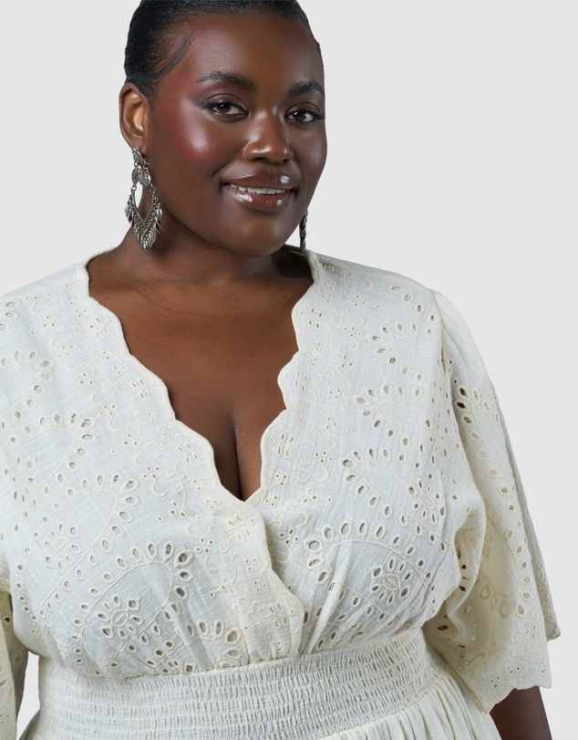The Poetic Gypsy - Artisan Broderie Maxi Dress