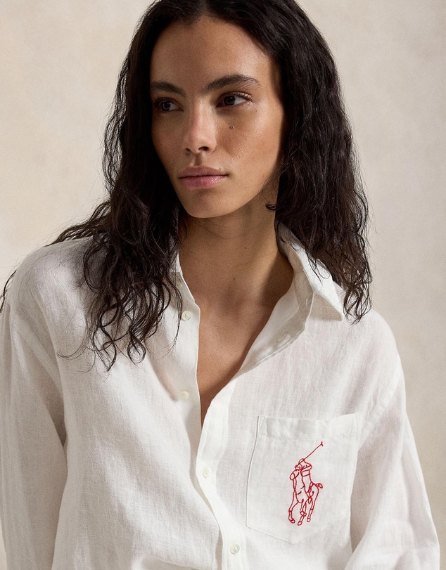 Polo Ralph Lauren - Oversize Fit Big Pony Linen Shirt