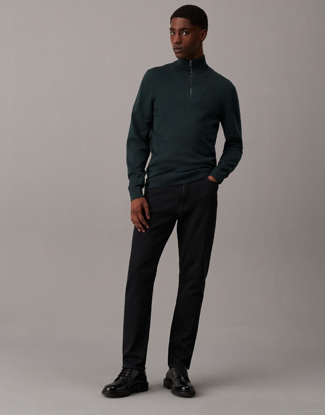 Calvin Klein - Wool Zip Neck Sweater