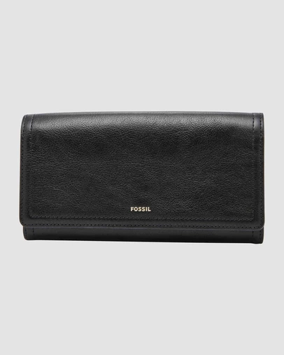 Fossil - Logan Black RFID Flap Clutch