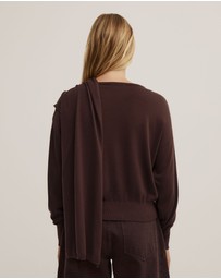 Witchery - Crew Neck Scarf Knit