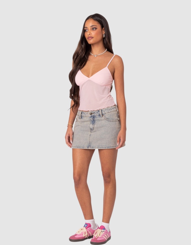EDIKTED - Serafina Sheer Mesh Tank Top