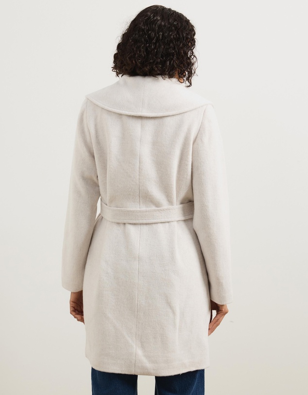 Atmos&Here - Dune Wool Blend Shawl Collar Coat