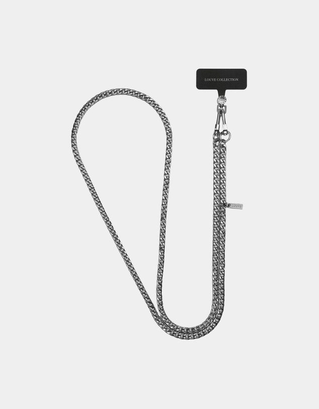 LOUVE COLLECTION - Universal Phone Strap Connector (White) + Ava Chain