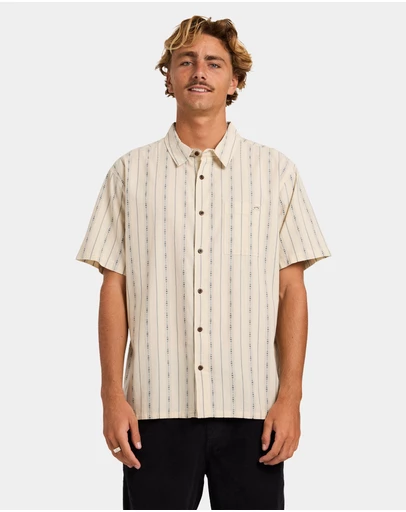 Billabong - Mens Sundays Jacquard Short Sleeve Shirt