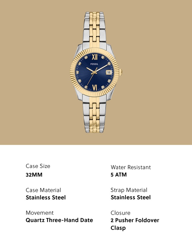 Fossil - Scarlette Two Tone Analogue Watch