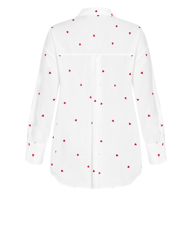 City Chic - OK Cupid Cotton Shirt