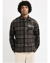 Black Noise White Rain - Script Long Sleeve Flannel