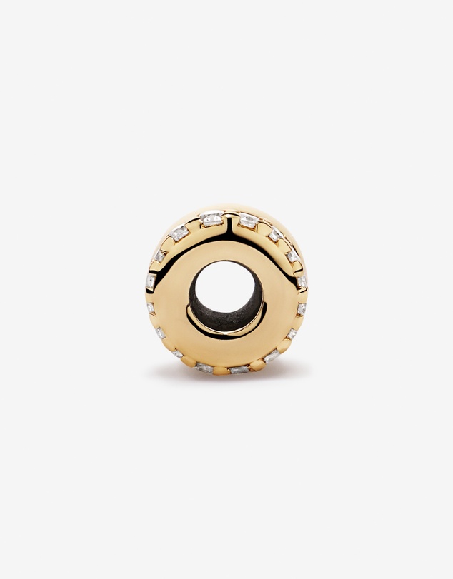 Michael Hill - Double Row Pendant Spacer with Cubic Zirconia in 18kt Gold Vermeil
