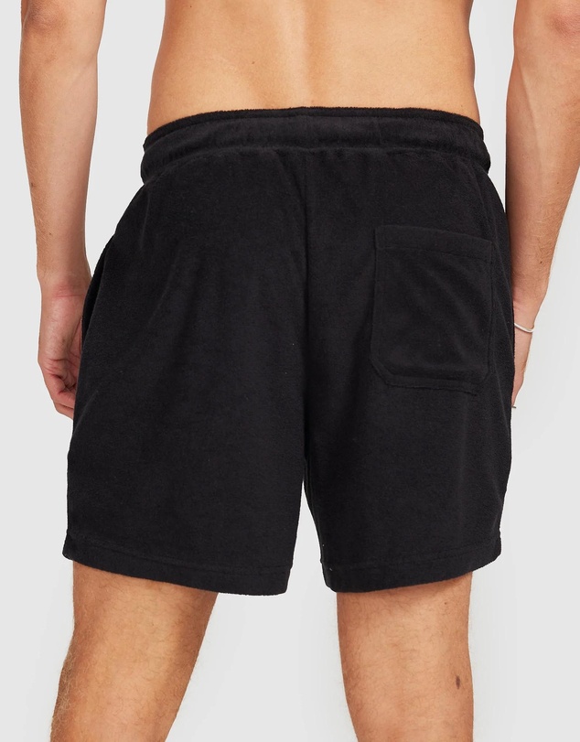 Vacay Swimwear - Black Terry Shorts