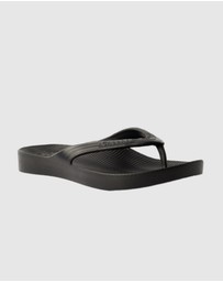 Tolu Australia - Black Thongs With Arch Support