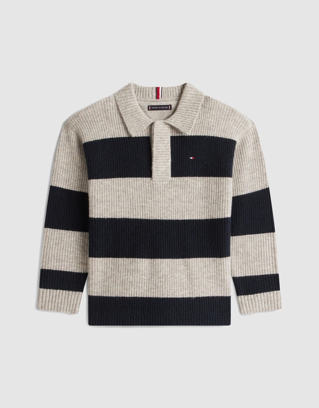 Tommy Hilfiger - Wool Blend Rugby Sweater - Teens