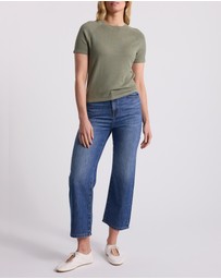 David Lawrence - Audrie Linen Blend Knit Top