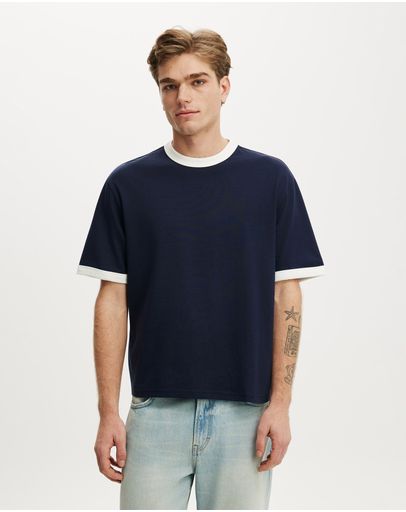 VINTAGE NAVY  VINTAGE WHITE RINGER