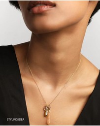 PDPAOLA - Yellow Aventurine Large Drop Pendant Necklace