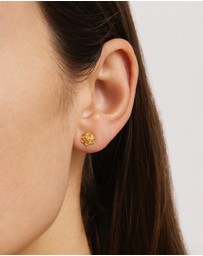 By Charlotte - Bloom Within Lotus Stud Earrings