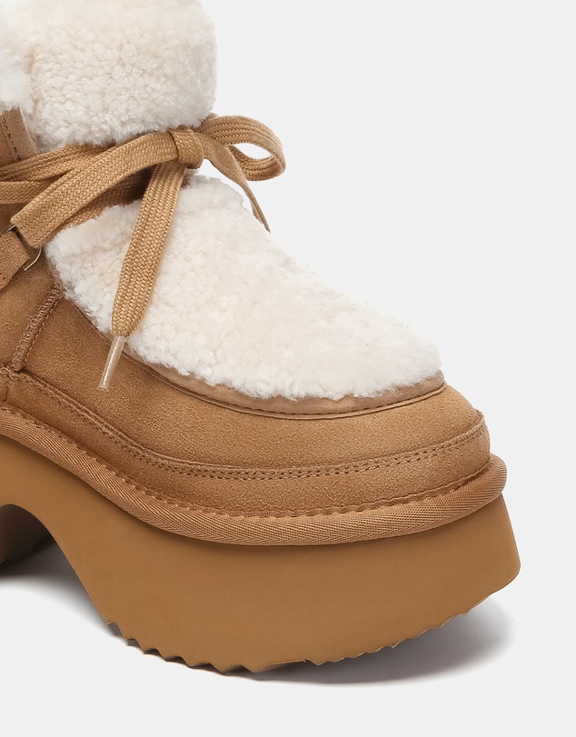 EVERAU - Australian Shepherd Ugg Bumpy Cow Suede Upper Fashion Boots