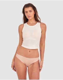 Bras N Things - Smooth Comfort Cotton Brazilian Knicker-Nude 2