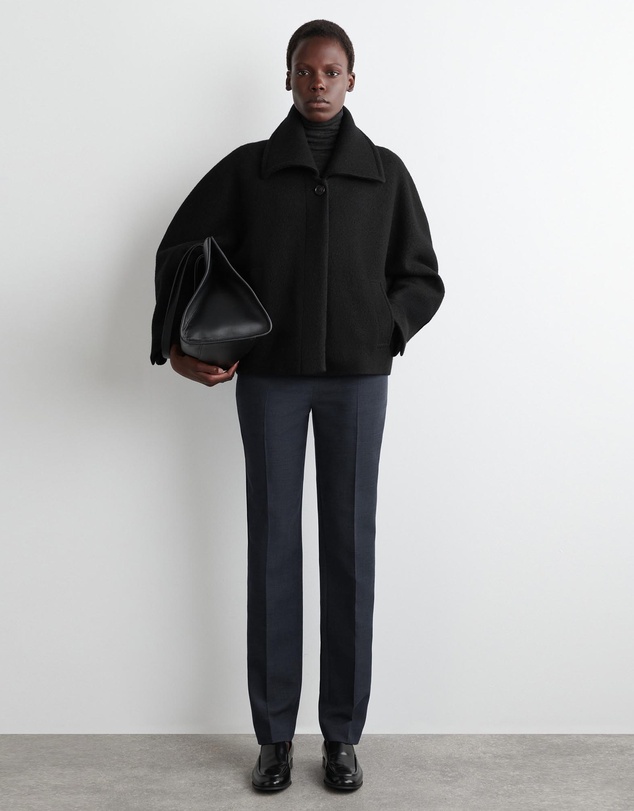 COS - Oversized Boiled-Wool Short Jacket