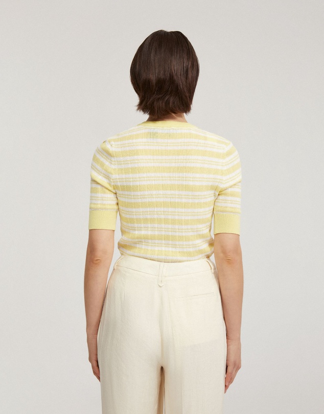 Oxford - Maja Striped Button Knit