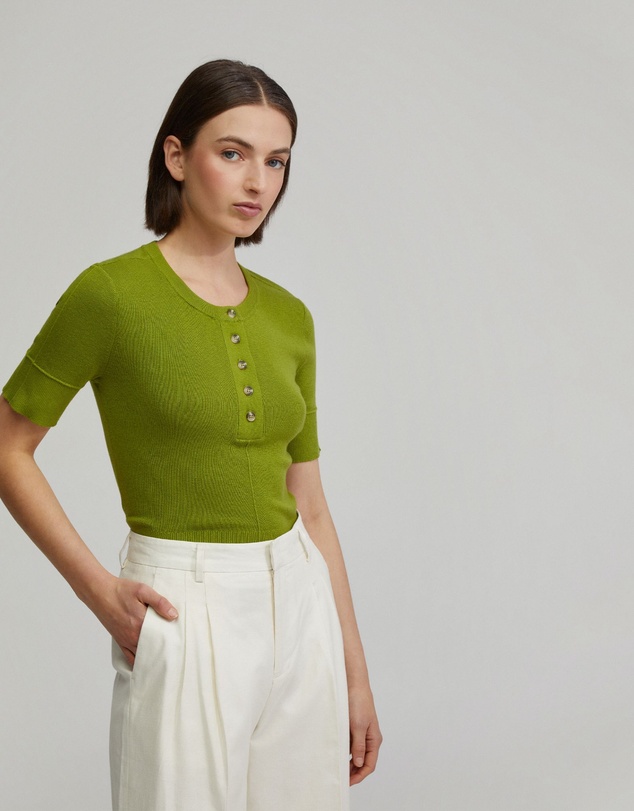 Oxford - Helena Button Front Knit