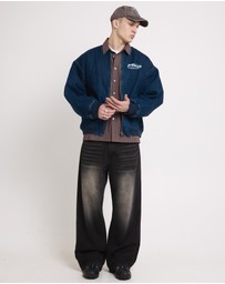 Spencer Project - Raven Denim Bomber Jacket
