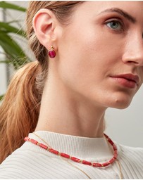 Ottoman Hands - Siena Ruby Stud Earrings
