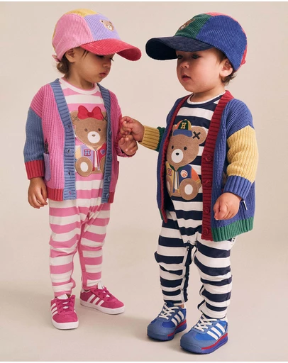Huxbaby - Colour Block Cord Panel Cap - Babies-Kids