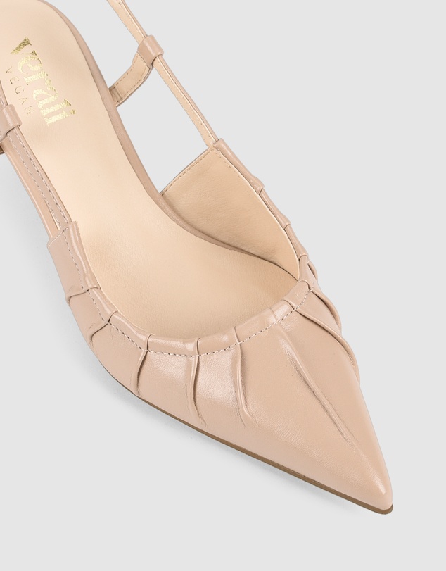 Verali - Lucius Slingback Kitten Heels
