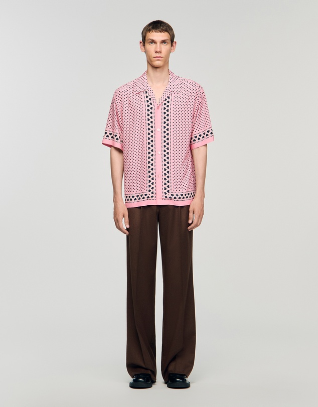 Sandro - All Over Coeur Mc Shirt