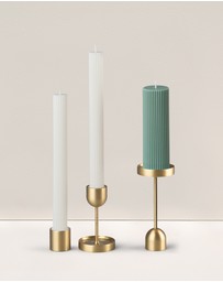 Black Blaze - Wide Column Pillar Candle Party Set