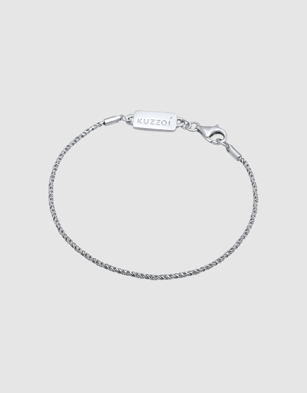 Kuzzoi - ICONIC EXCLUSIVE - Classic Rope Chain Bracelet in Oxidised 925 Sterling Silver