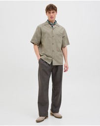 Jack & Jones - Bluluke Jacquard Short Sleeve Resort Shirt