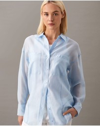 Calvin Klein - Sheer Relaxed Shirt