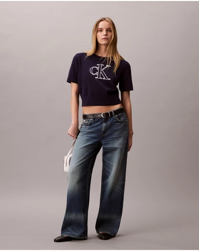 Calvin Klein Jeans - Monogram Cropped Jumper