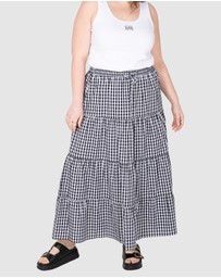 Love Your Wardrobe - Stacey Gingham Maxi Skirt