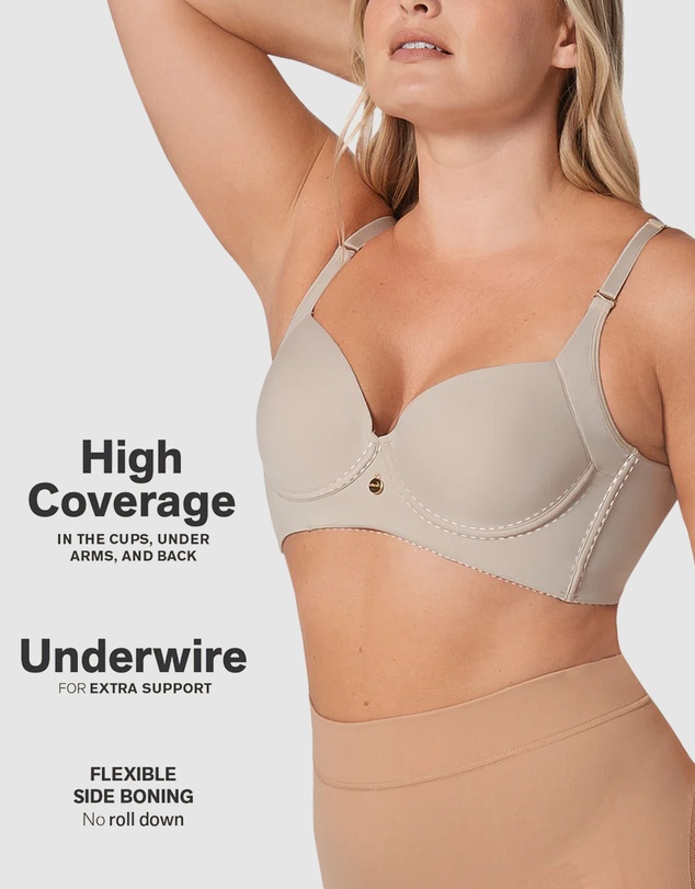 Leonisa - High Profile Back Smoothing Wired T-Shirt Bra