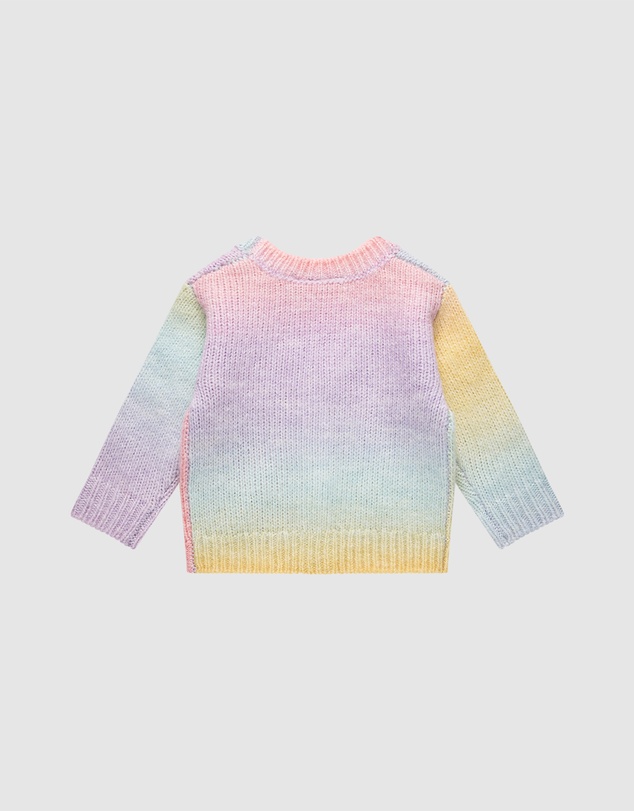 Rock Your Baby - Rainbow Ombre Baby Audrey Cardigan